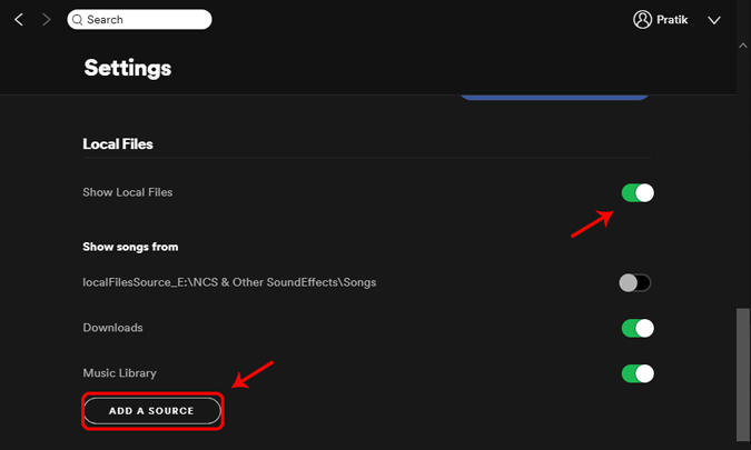 How to delete spotify local files
